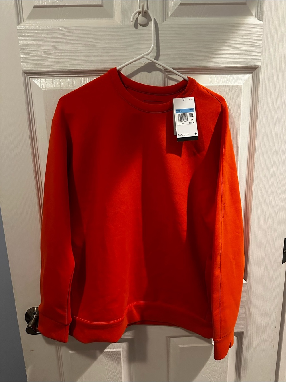 Nike 24.7 PerfectSoft Crew Men’s M Orange Training Sweatshirt NWT HQ6964-633